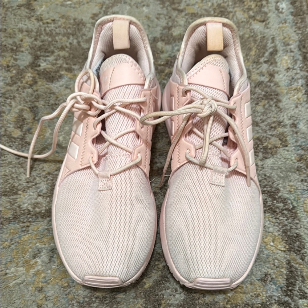 Adidas Pink Knit Sneakers Lightweight Comfort